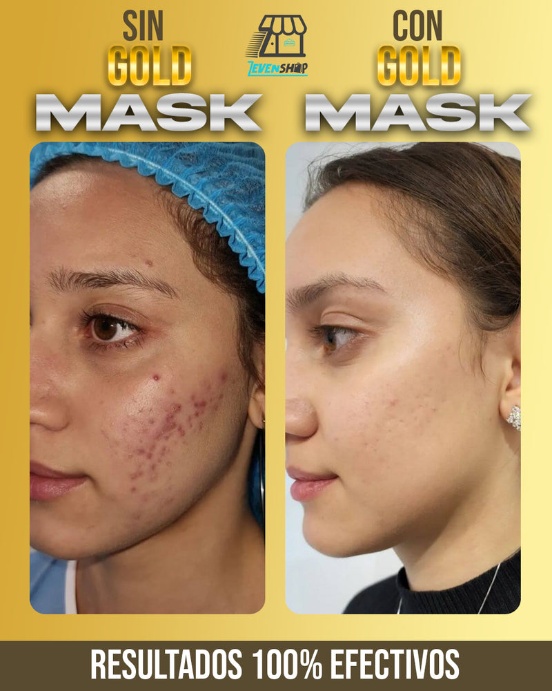 Mascarilla dorada de veneno de serpiente y retinol